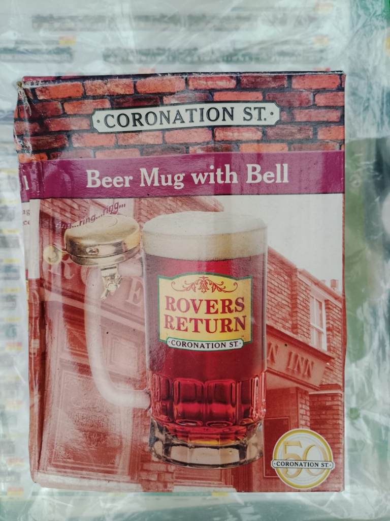 Coronation Street 'Rovers Return' Beer Mug with Bell - NEW