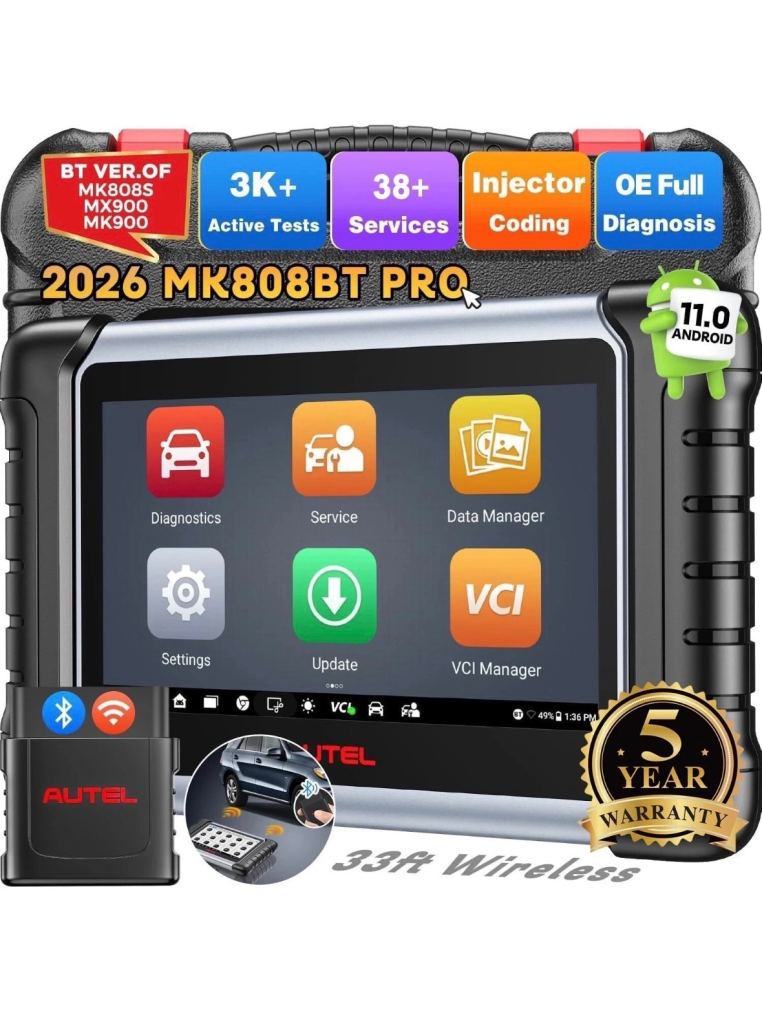 Autel MaxiCom MK808BT PRO Auto Diagnostic Full Bidirectional OBD2 Scanner FCA