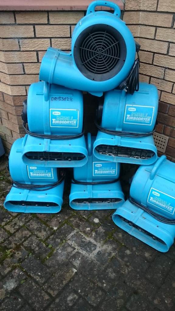 DRIEAZ Turbo Dryer Sahara Pro Snail fan 240v Air Mover Building Fan carpet flood