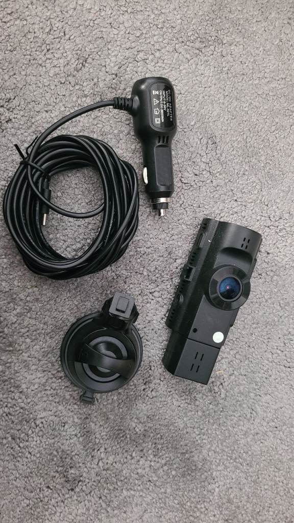 Dashcam Front and Inside 1080P FHD Night Vision 170° Wide AngleLoop Recording Motion Detection