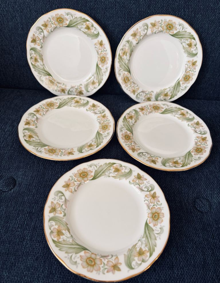 5, Duchess Greensleeves, Fine Bone China, Side Plates 