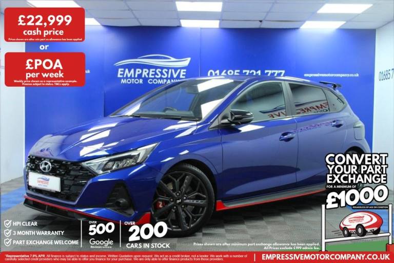 2023 23 HYUNDAI I20 1.6 T-GDI N HATCHBACK 5DR PETROL MANUAL EURO 6 (S/S) (204 PS