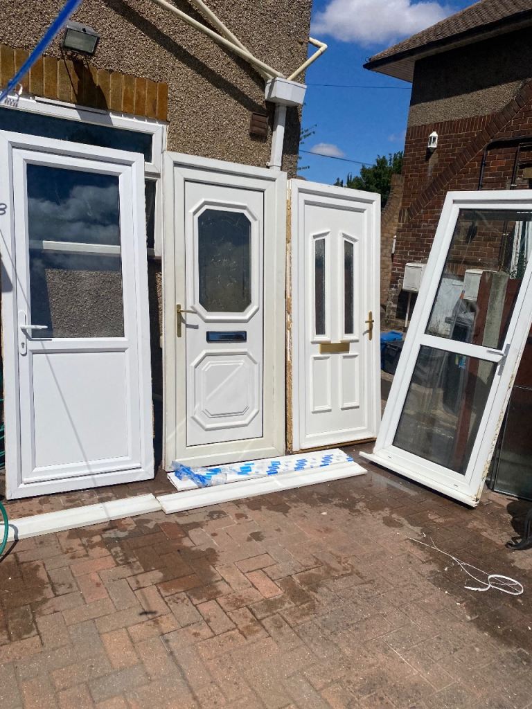 White UPVC Doors and Windows – Good Condition can deliver 