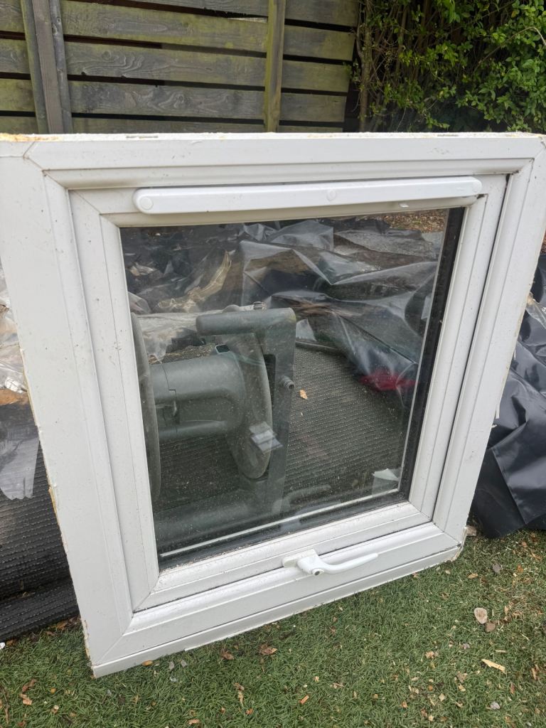 SOLD:White uPVC double glazed window
