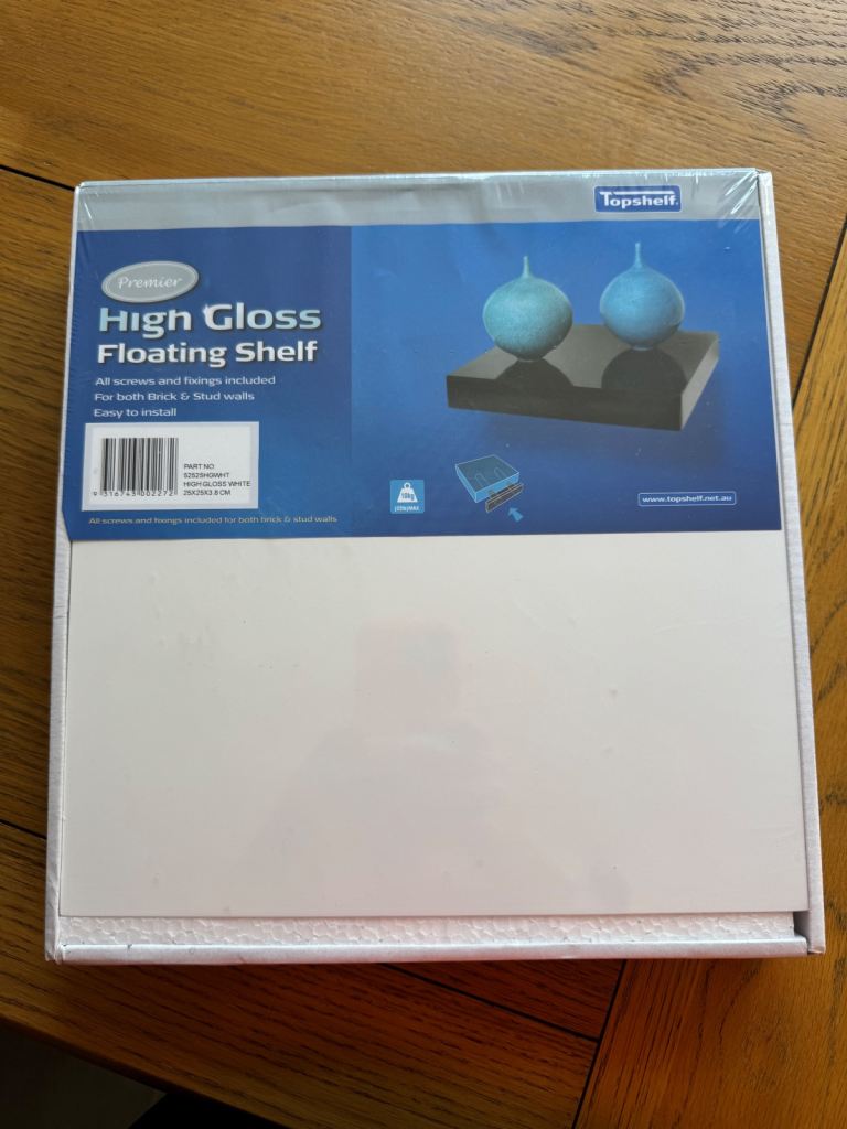 Topshelf - High Gloss White Floating Shelf