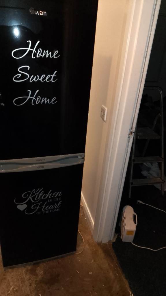 Black fridge freezer 