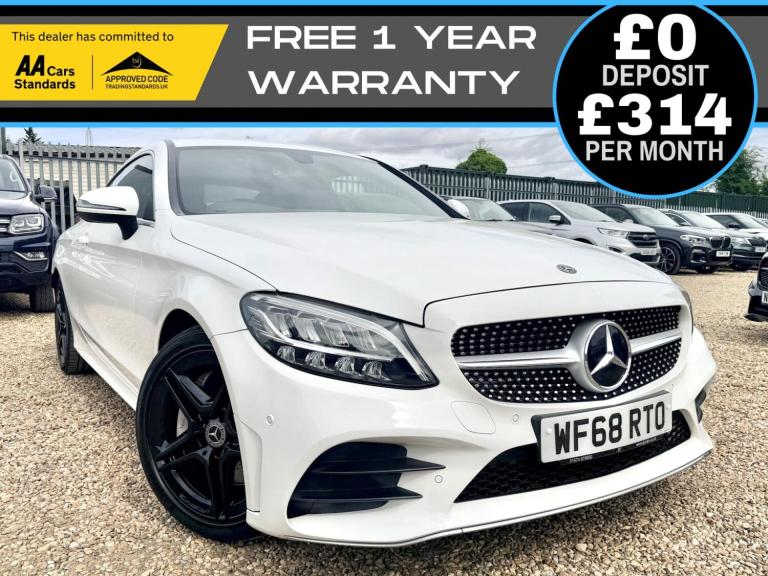 MERCEDES-BENZ C CLASS 2.0 C300 AMG Line Coupe 2dr Petrol G-Tronic+ Euro 6 2018