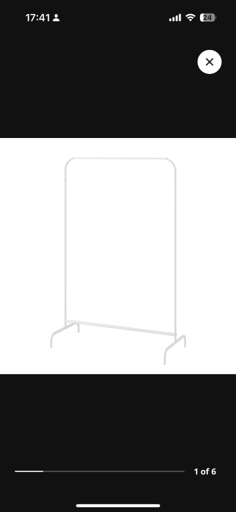 X2 Ikea Mulig clothes rail