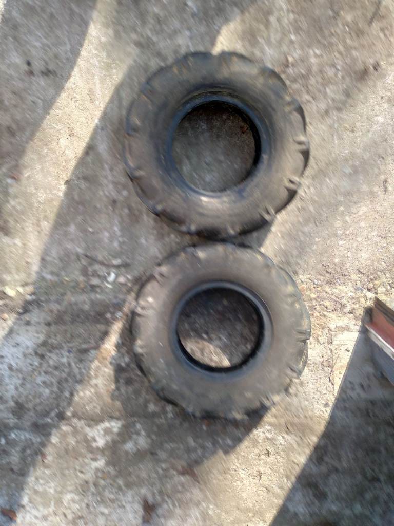 Heavy duty rough cut mower tyres and light duty trailer tyres
