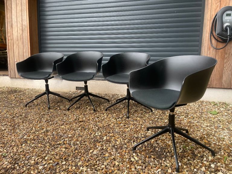  4 Hay AAC 220 Ander Lizaso Bai Danish Design Modern Mid Century Swivel Dining Chairs