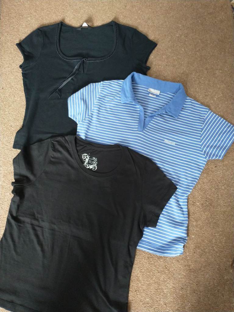 T-SHIRTS (3) SIZE 14. ALL 'AS NEW' COND.