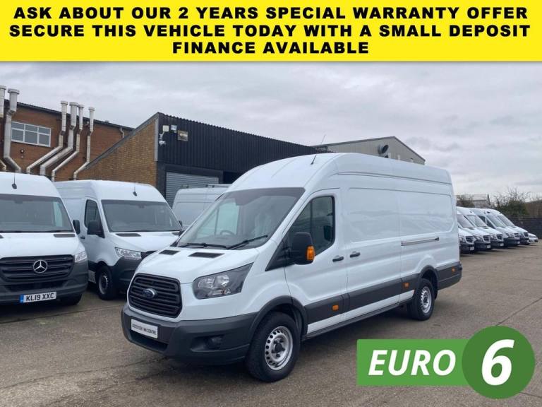 2016 66 FORD TRANSIT 2.2 TDCI T350 L4 H3 XLWB JUMBO H/ROOF RWD 125BHP. EURO 6 UL