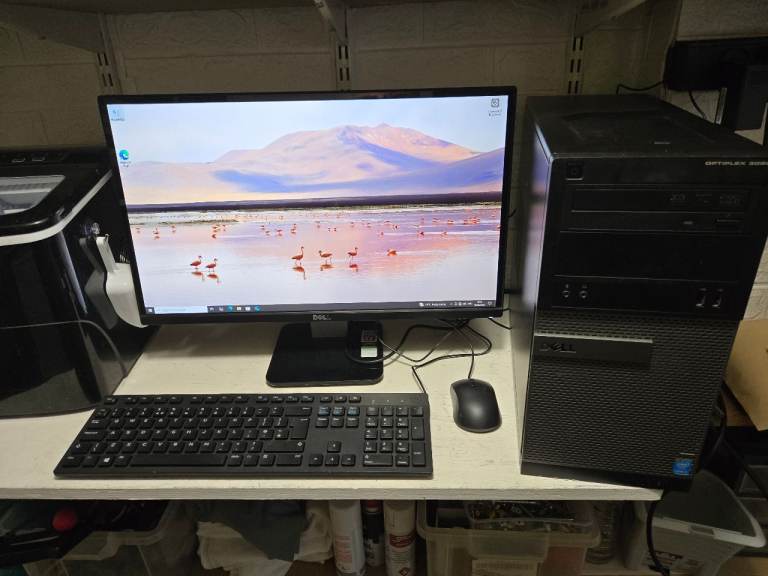 Dell Desktop Tower PC Optiplex 3020 i5 8GB RAM 240GB SSD and 1TB HDD 23 inch Monitor
