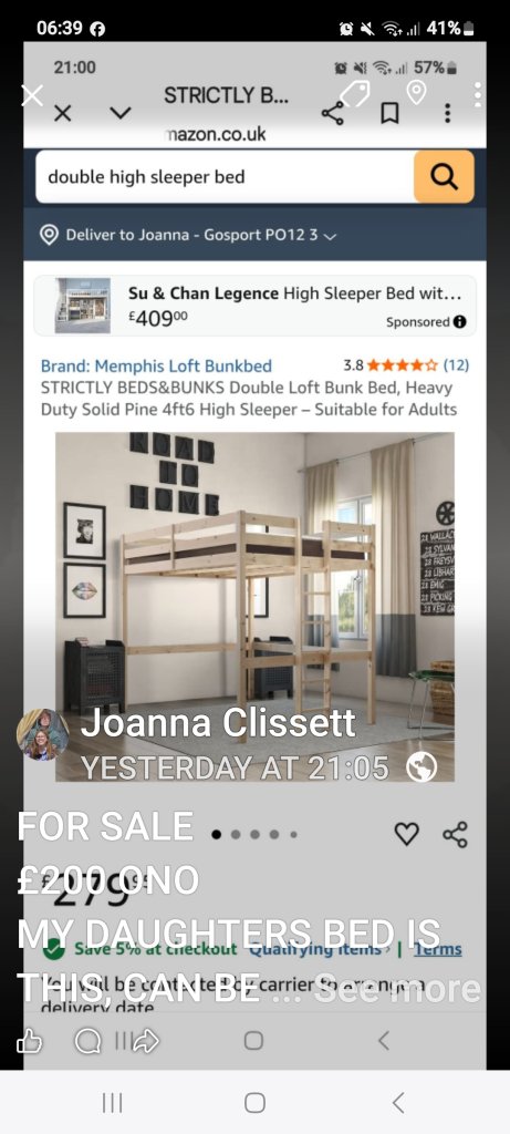 High rise bed
