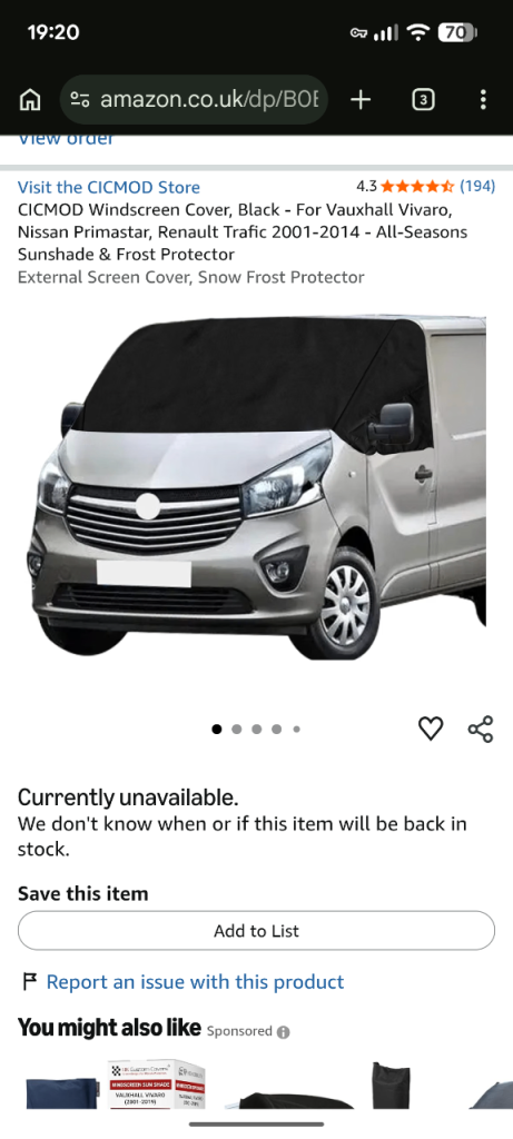 Windscreen cover