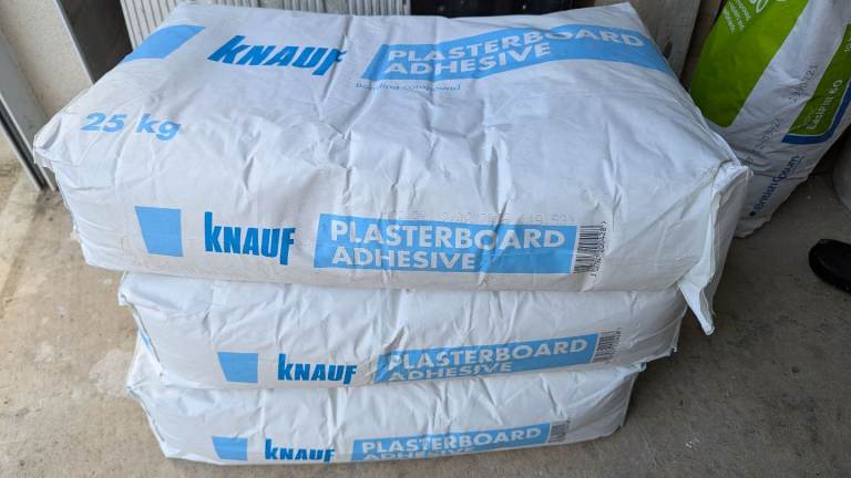 3 x 25kg bags Knauff Plasterboard Adhesive