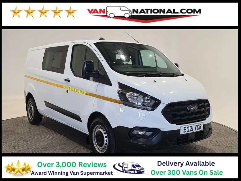 2021 Ford Transit Custom 2.0 320 ECOBLUE LEADER L2 H1 130 BHP Combi Van Crew Van Crew Van Diesel ...