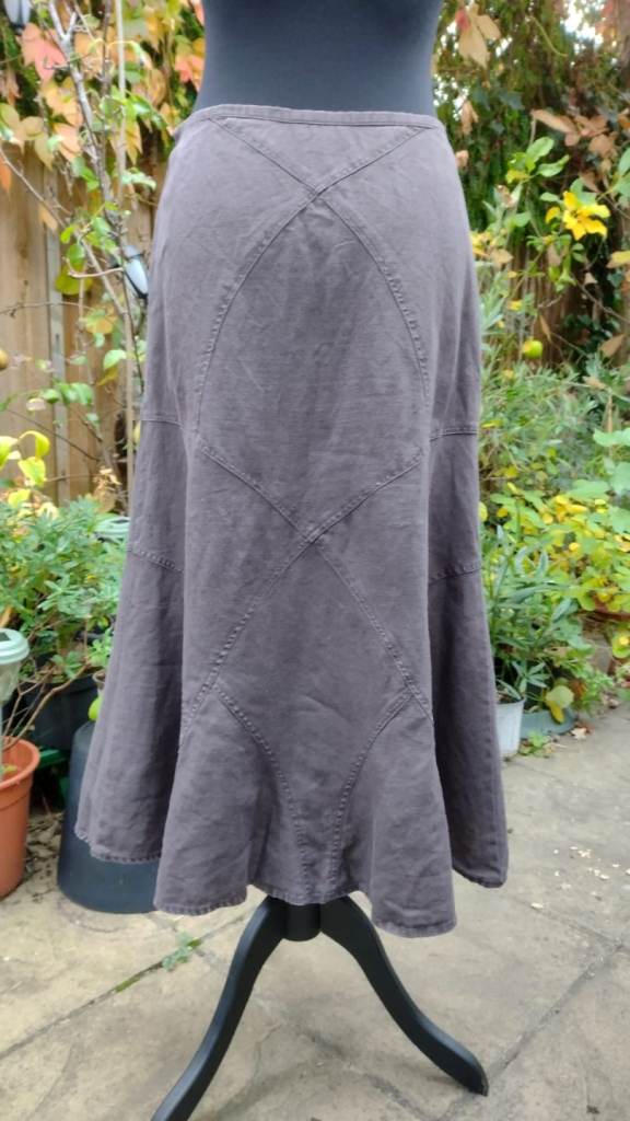 Monsoon 100% Hemp Panelled Skirt
