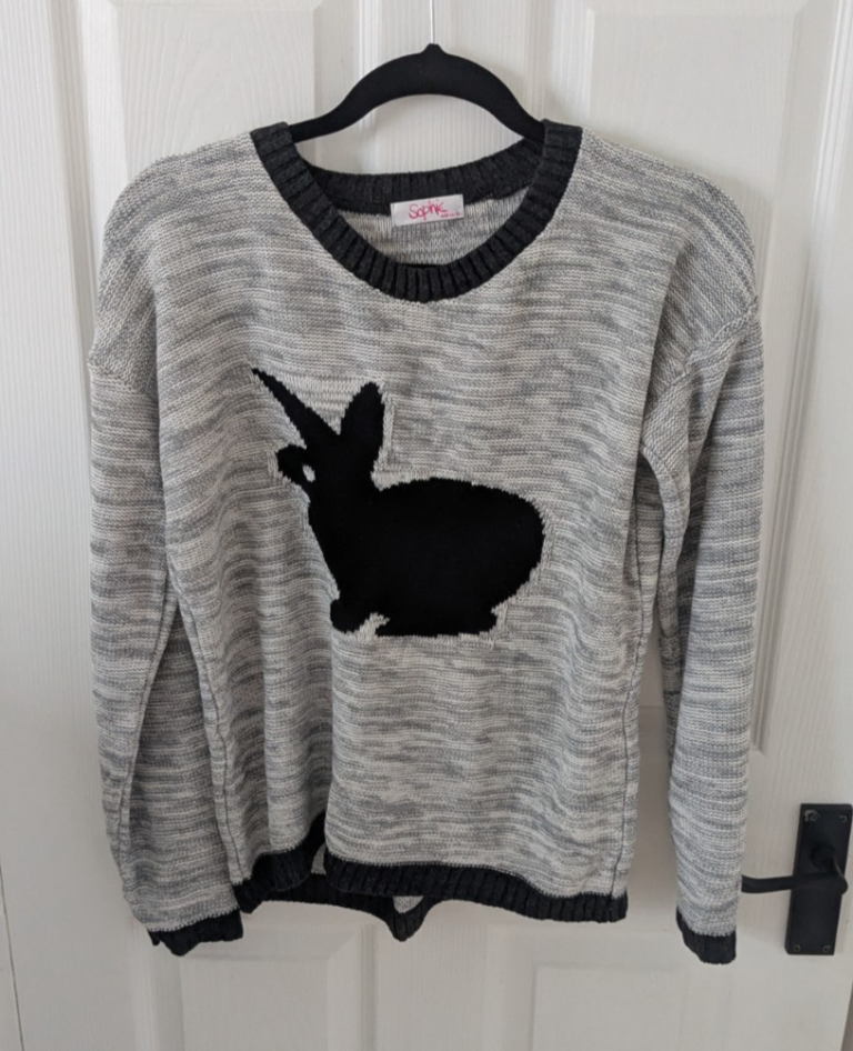 Sophie Girl Bunny Knit Jumper Size Age 14/15