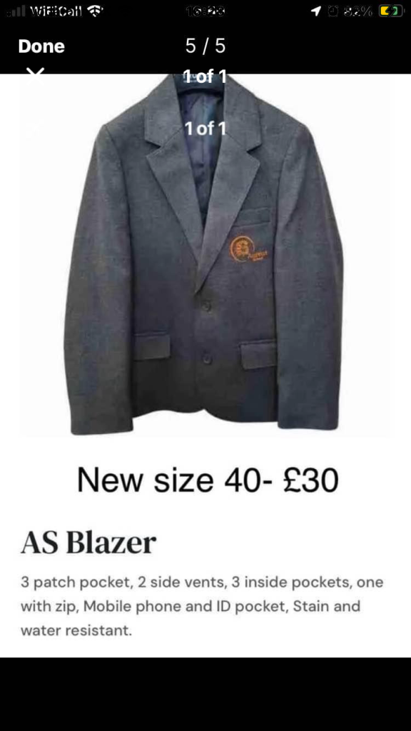 Aureus secondary school blazer 
