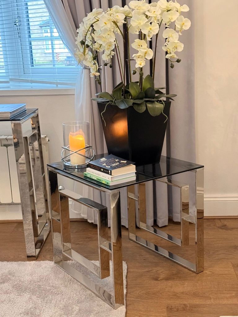 55cm Metal Side Table for Living Room Furniture