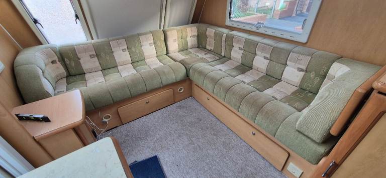L - shape cushions for camper caravan motorhome boat, set of 8.