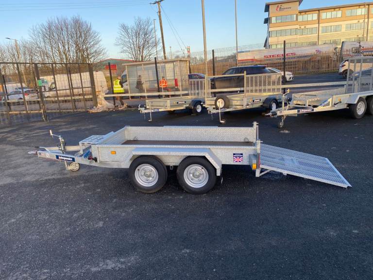 New 8x4ft indespension digger roller plant trailer 2.7ton