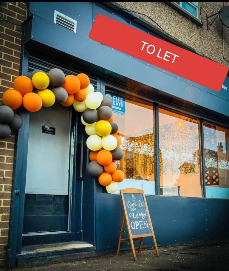 Shop TO LET Cafe Bakery Dessert Food SPUD Business for Rent KIRKCALDY CENTRAL