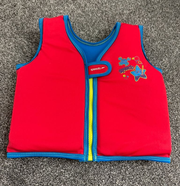 Slazenger Kids Float Vest Childs and Swimming Zip Oval 