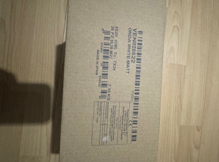 Tiles white and gray