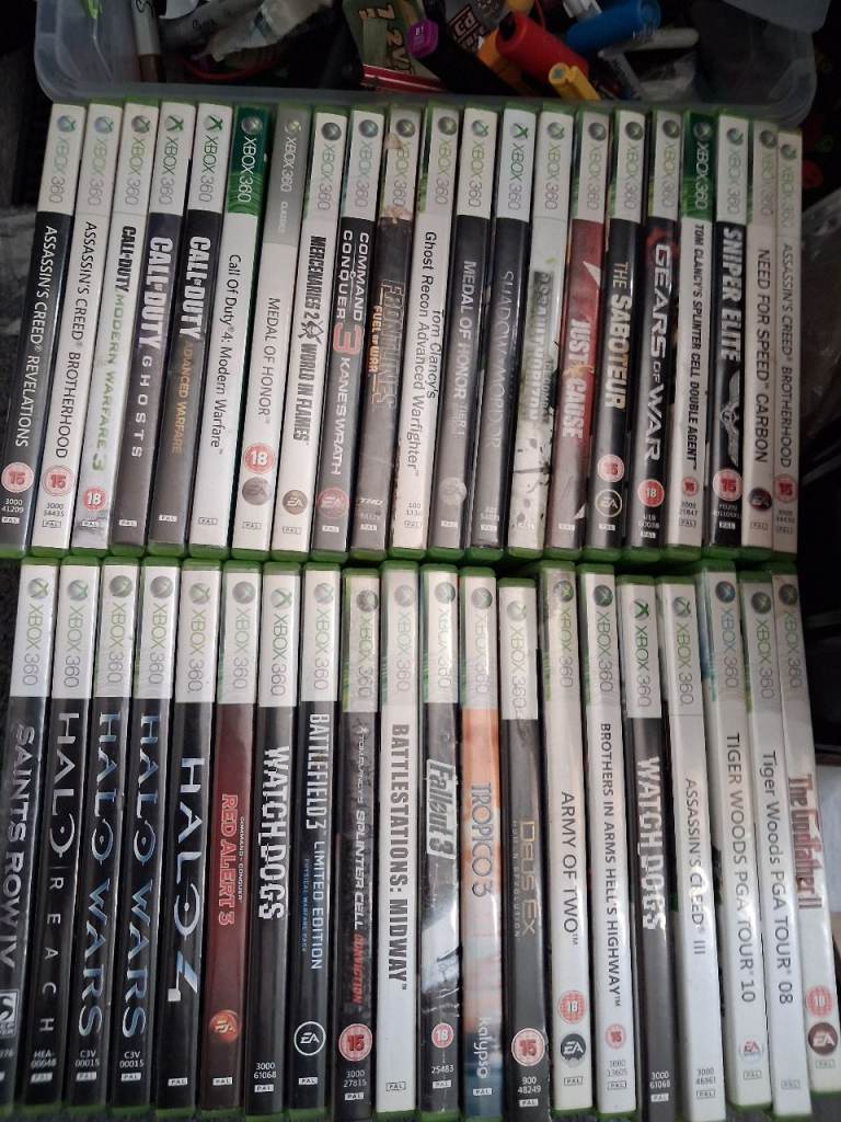 Large Bundle of Xbox 360 Games – Good Condition