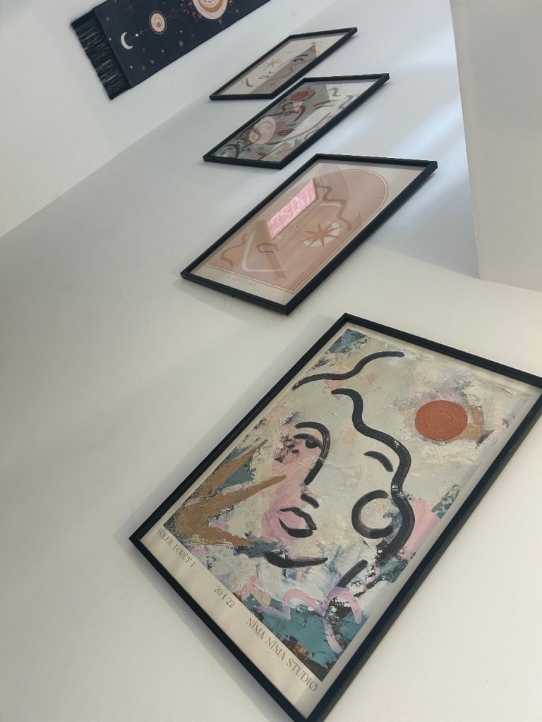 Abstract A3 Framed Art Prints by Nima Nima Studio – Great Condition