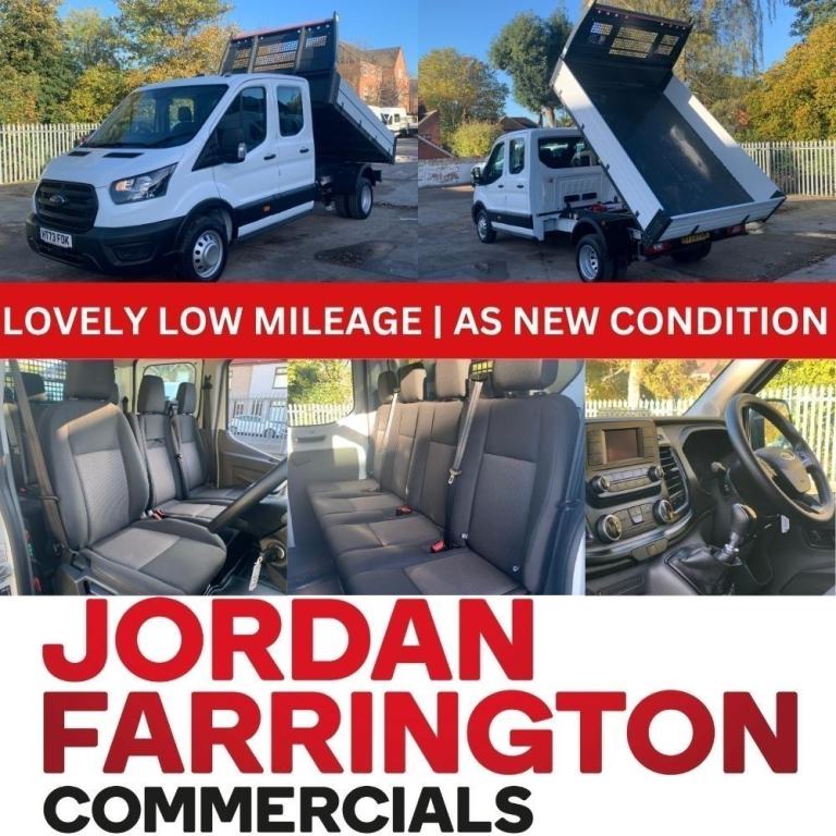 2024 FORD TRANSIT 350 EURO 6 ULEZ ALLOY ONE-STOP BODY RWD DRW CREW CAB TIPPER