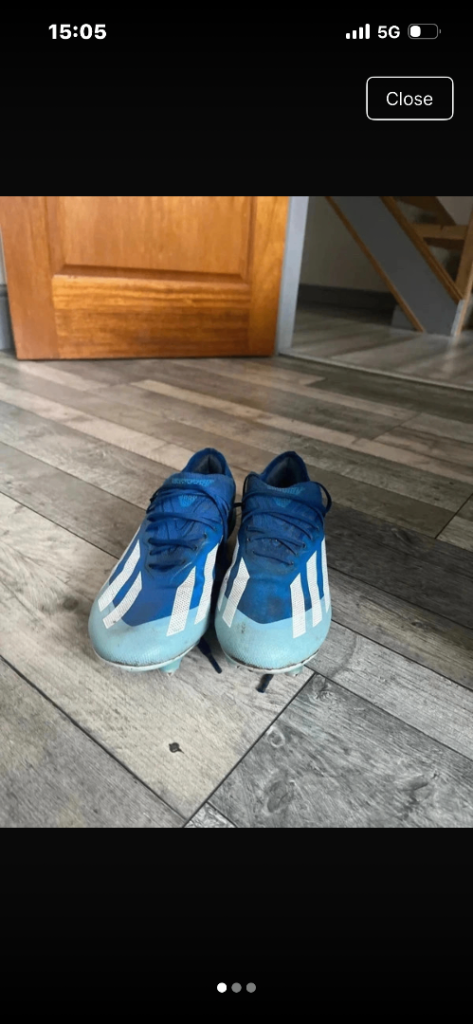 Size 8 adidas football boots 