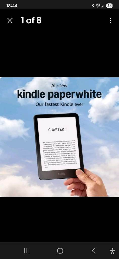 AMAZON Kindle Paperwhite 12th GEN 16GB 7inch Display With Warm Light NO ADS 2024