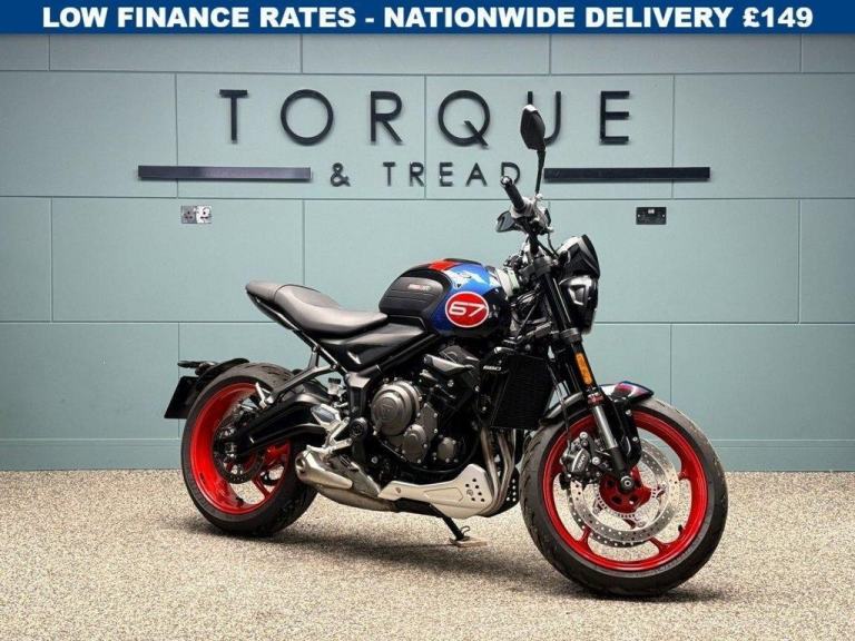 2025 25 TRIUMPH TRIDENT 660 TRIPLE TRIBUTE EDITION - LOW MILES - FULL HISTORY