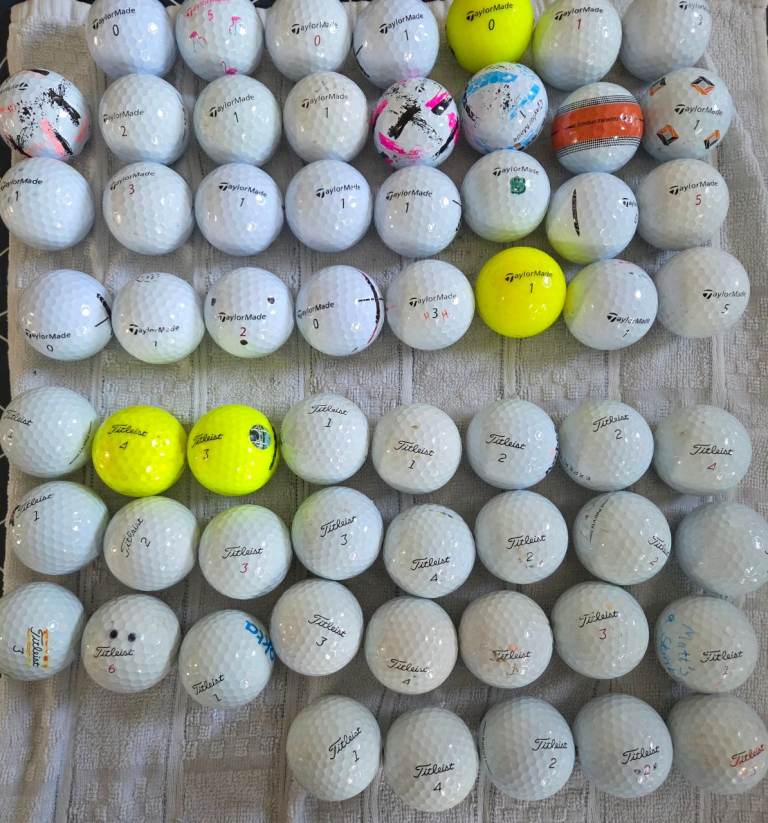 60 ProV1 & TaylorMade Golf Balls