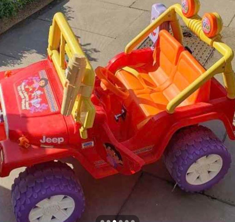 Jeep Ride-On Toy Car - Red, Good Condition