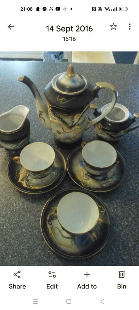 Antique Japanese tea set 
