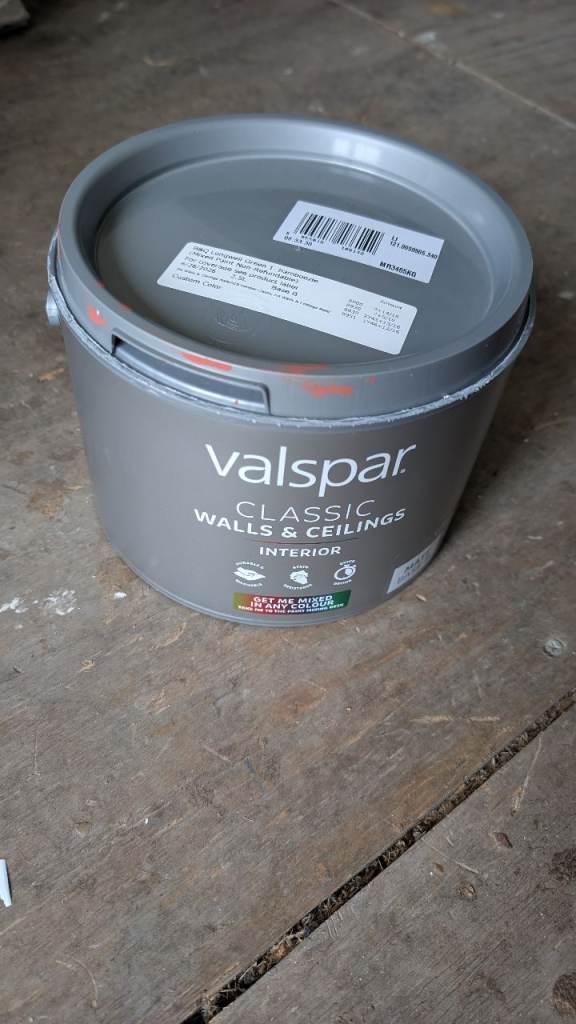 Valspar paint in Farrow & Ball colour 'Bamboozle'