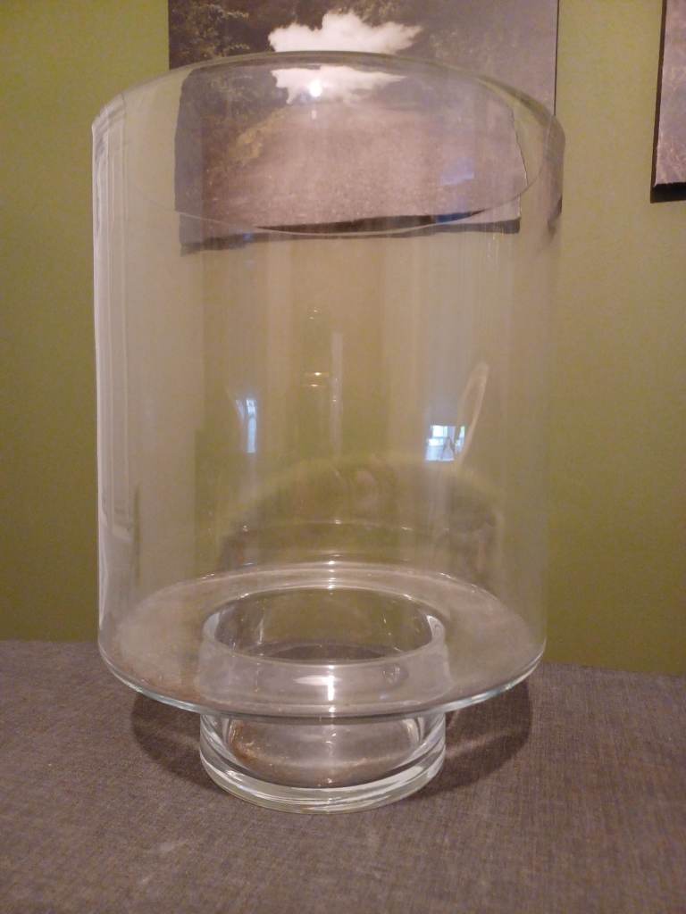 Large Glass Vase Bowl 36cm X 26cm Diameter