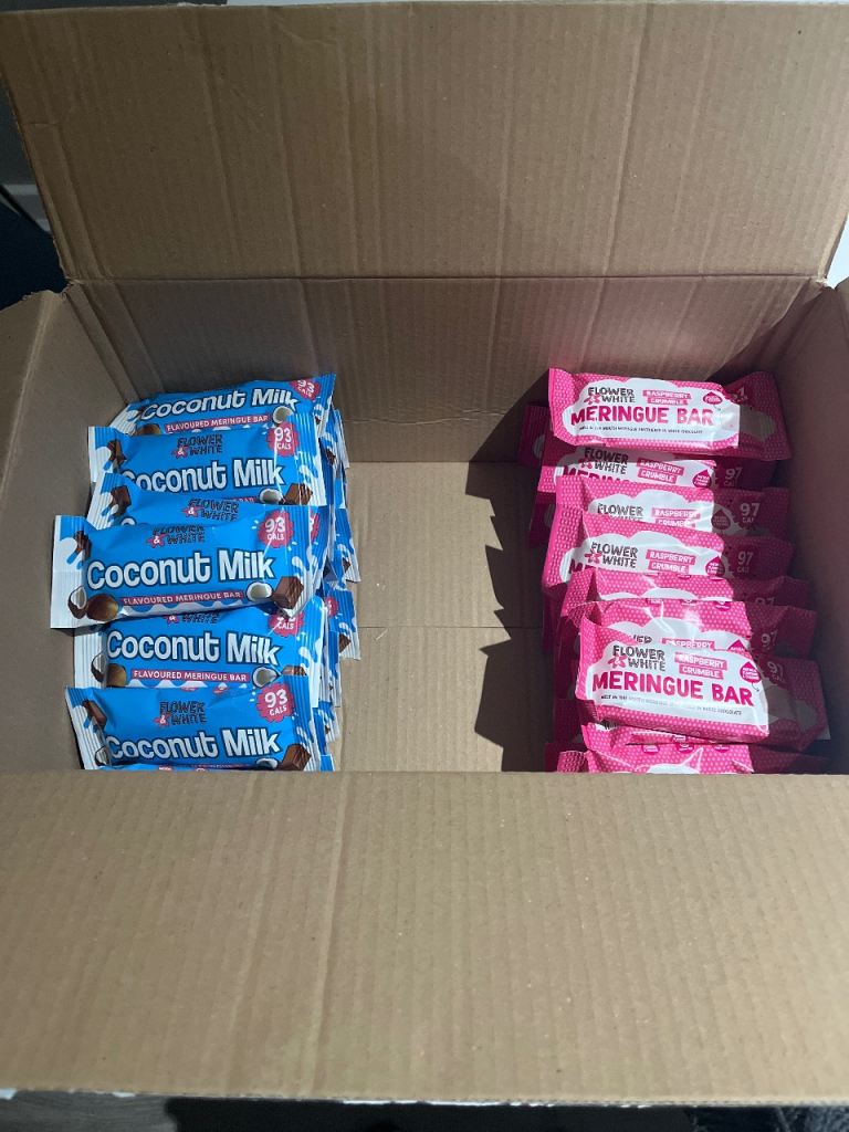 Coconut Milk Bars & Meringue Bars – New, Full Box, £30.00 for Sale
