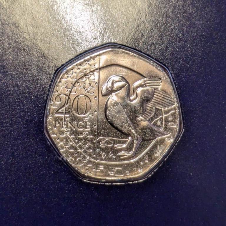 20p 2023 - PRIVY MARK Charles III UNCIRCULATED Twenty Pence coin