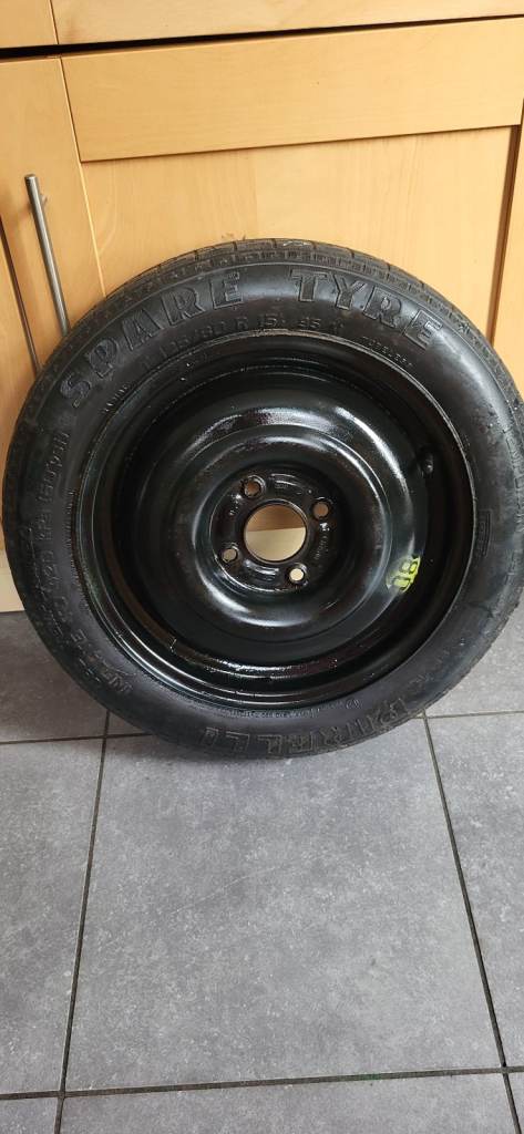 FORD/PEUGEOUT 4 STUD SPACESAVER EMERGENCY SPARE WHEEL 15" DIAMETER