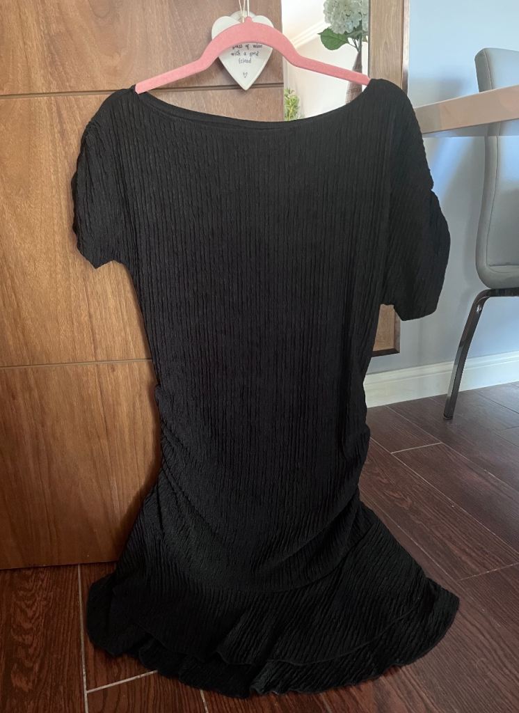 Brand New Black Ribbed Mini Dress