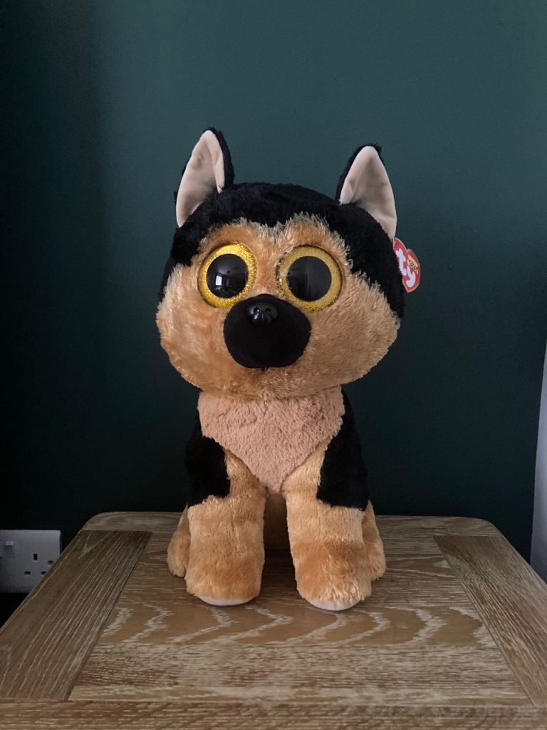 TY German shepherd dog stuffed toy!