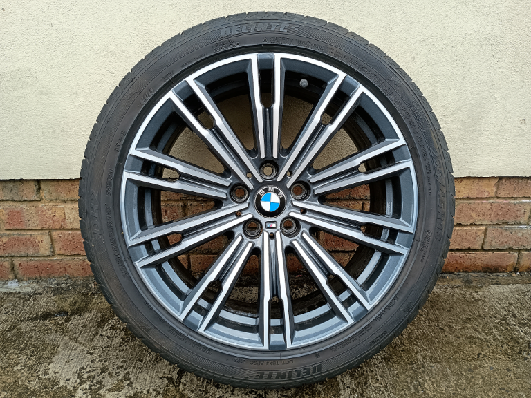 1 x 18" BMW 3 Series G20 G21 M Sport Alloy Wheel + Excellent Tyre 790M Front 7.5J Rim