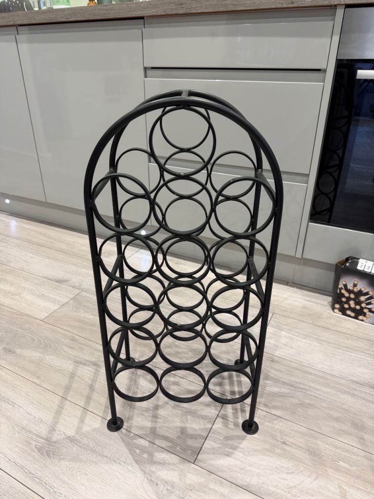 Solid Metal Wine Rack