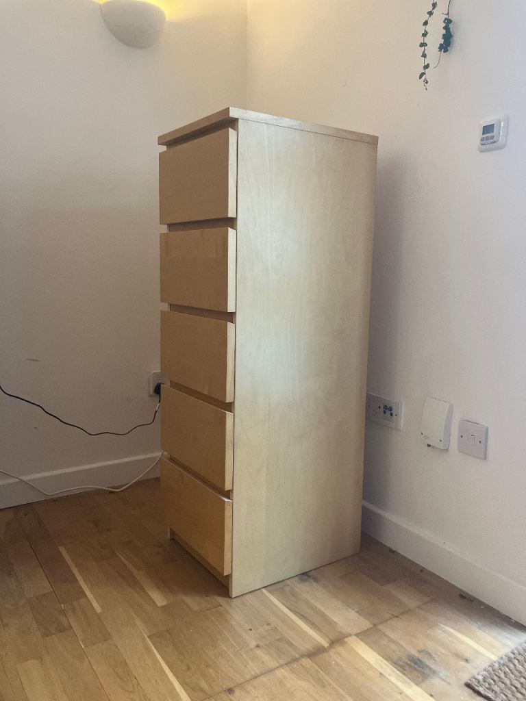 Tall Wooden Chest of Drawers