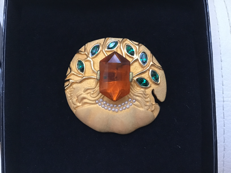 Official Salvador Dalì “Ophelia” Brooch / Pendant -2001 - Full Museum Set
